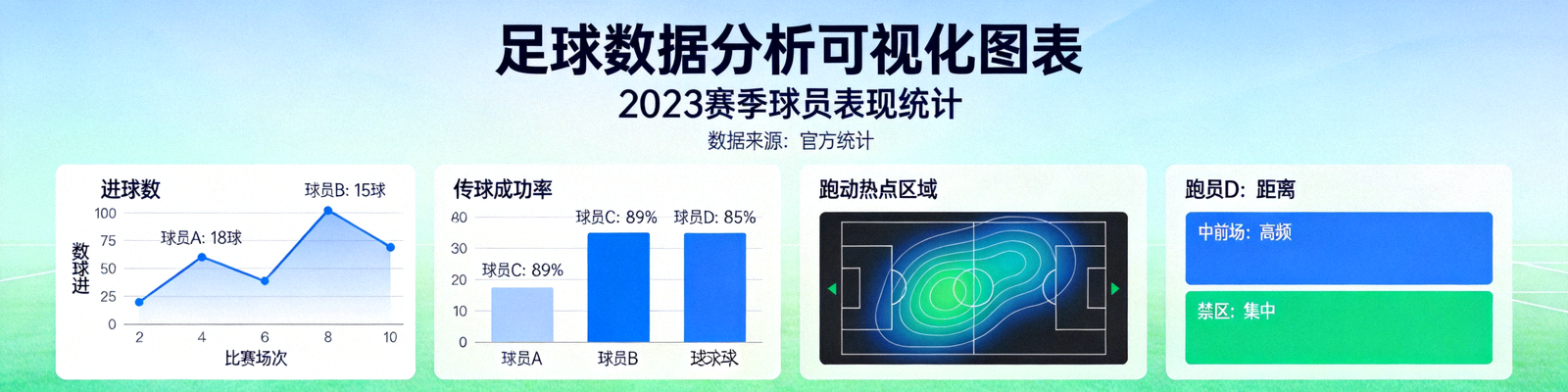 足球数据分析可视化图表展示